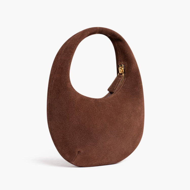 Mini Crescent | Chocolate Suede